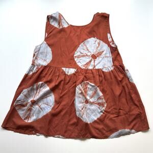 anthropologie norblack norwhite tie-dye tunic blouse size large hippie festival